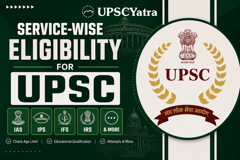 Service-wise eligibility for UPSC — IAS, IPS, IFS, IRS and more